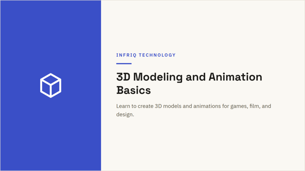3D Modeling and Animation Basics