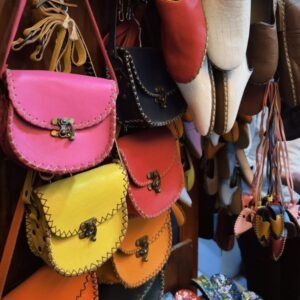 Leather Travel Pouch Set